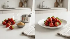 Kandierte Erdbeeren in 15 Minuten: knusprige Zuckerschicht, fruchtiger Kern