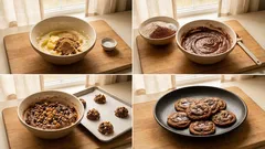 Schoko-Cookies mit Haselnüssen – außen knusprig, innen saftig (einfaches Rezept)