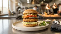 Tofu-Burger mit Sojasprossen – saftig, knusprig und alltagstauglich