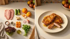 Sommer-Schnitzel mit Gurken-Orangen-Salat: leicht, frisch und in 20 Minuten fertig