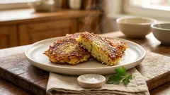 Knusprige Kartoffel-Petersilienwurzel-Küchlein aus der Pfanne – so gelingen sie saftig